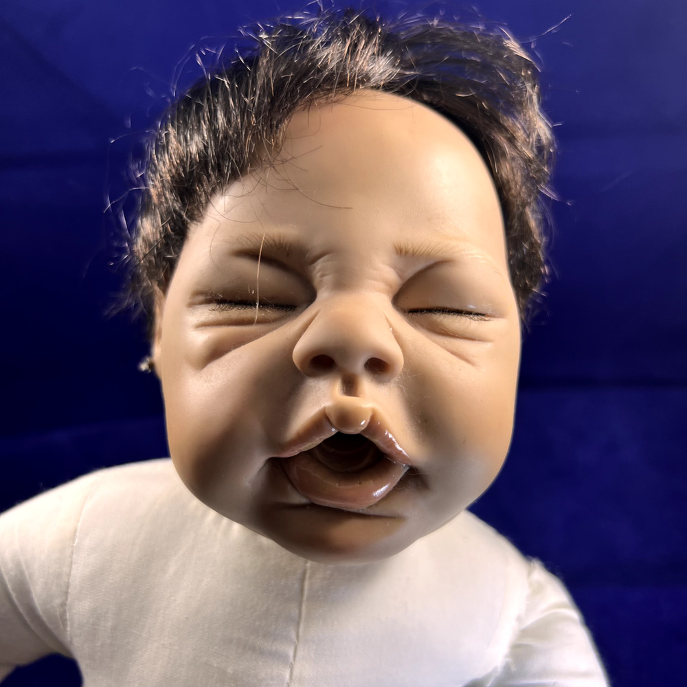 Newborn Baby Doll 19" AEL 2005 Brown Hair Kymberli H. Durden (Signed) *Pre-Owned - Picture 12 of 16